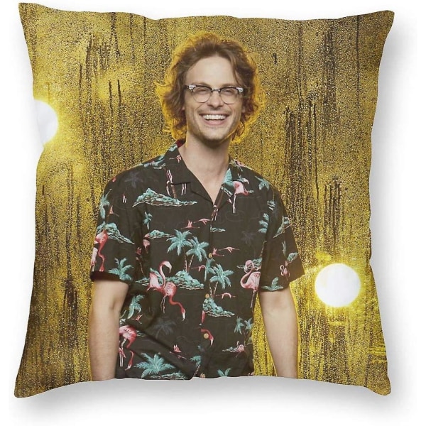 Bedddac Tyynynpäällinen Criminal Minds Matthew Gray Gubler Spencer Reid 3D Kaksipuolinen Täyspainatus 18\"x18\"