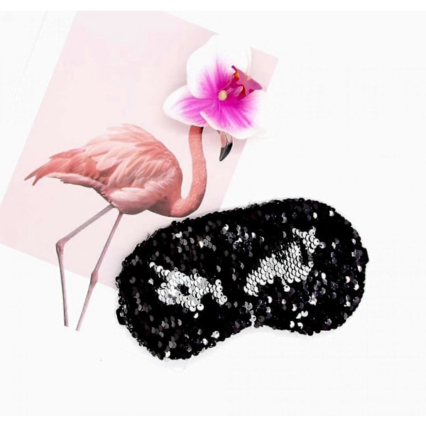 Aveki 6 st Glitter Sjöjungfru Paljetter Sovmask Elastisk Ögonmask Skugga Ögonbindel Kvinnor Tonåringar Flickor