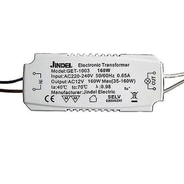 Halogeenimuuntaja Ac220-240v / Ac12v Jindel Get-1003 160w