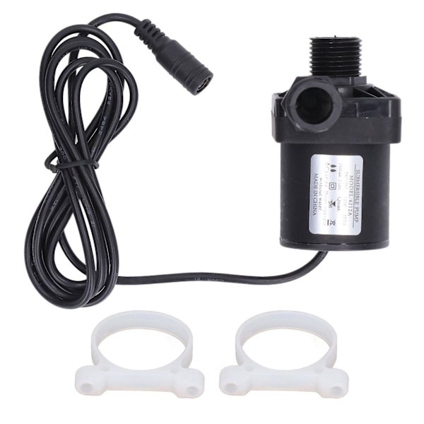 Liten Senkbar Pumpe Sikker Stabil Ytelse Strømsparende Stille Fontene Vannpumpe DC12V 20W 800L/t