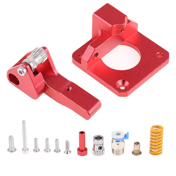 Direktextruder i aluminium för CR10s Pro, 1.75mm högerfilament, röd