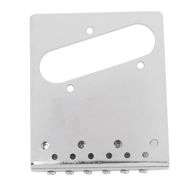 1 Set 6 Sadel Gitarrbro 6-Sadel Elektrisk Gitarrbro för TL Gitarr Svart