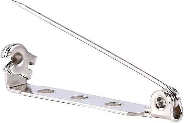 Broschnålar Lås Baksida Säkerhetsspärr Rullande Broschhantverk (50 st, Silver)