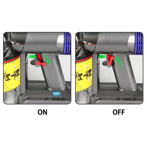 Triggerlås for Dyson V6 V7 V8 V10 V11 Støvsuger, Grå