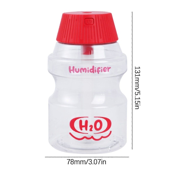 350ML Luftfugter LED Natlys Bærbar Rensende Luftfugter