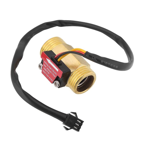 1 stk. -b1 Turbine Vandstrømssensor G1 / 2 Tommer Elektromagnetisk Messing Inline Hall Switch Han