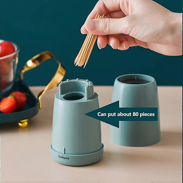Automatisk Tandpetare Dispenser Portabel Tandpetarhållare Tandpetare Fodral Plast Tandpetarhållare Automatisk Tandpetarhållare Portabel, P