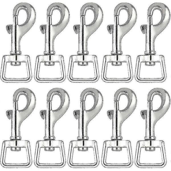 20-pack Kraftiga Svängbara Karbinhakar för Hundkoppel och Halsband - Hållbart Lås, Öglebult, Trigger Clip