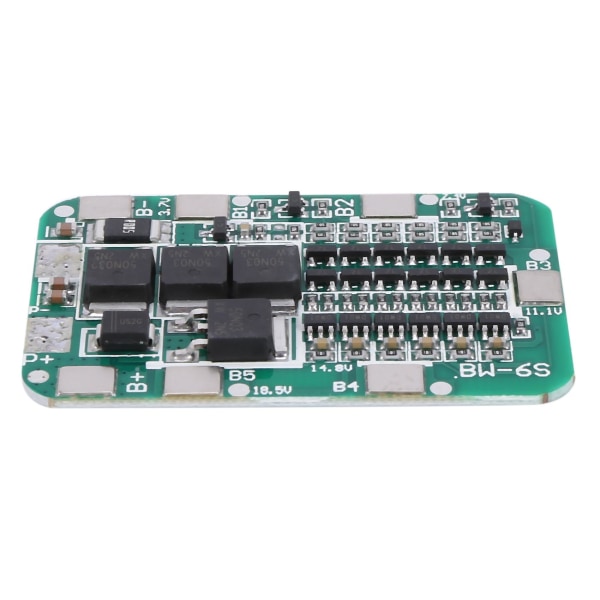 6s 15a 24v Pcb Bms Laderbeskyttelseskort for 6 18650 - Litiumbattericellemodul DIY-sett