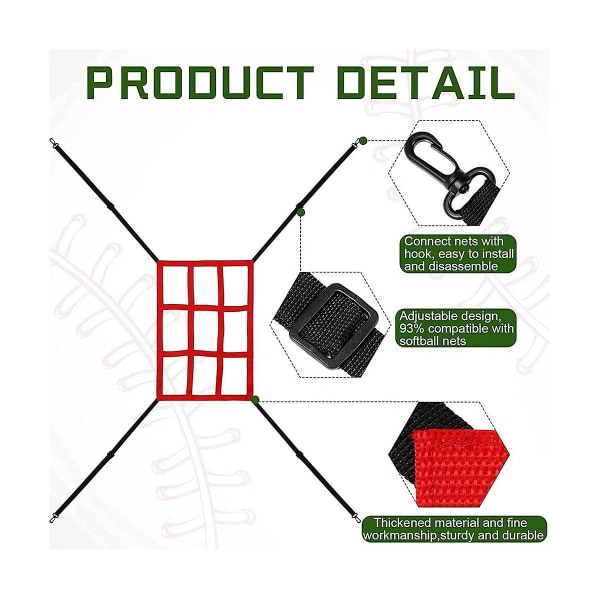 Justerbar Strike Target Pitching Target For Softball Net Practice Kasting Slåing Fangst