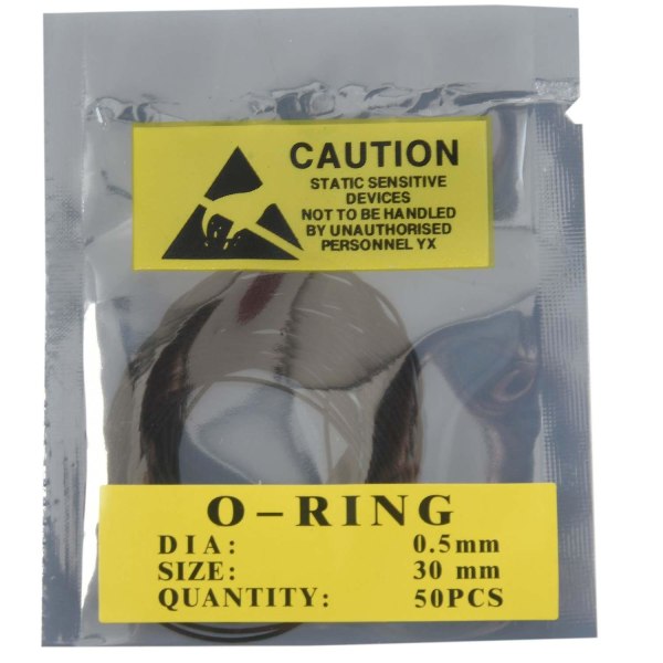950 stk 0,5 mm O-ring Klokke bakpakning gummipakning reparasjonsverktøysett Størrelse 12 mm-30 mm