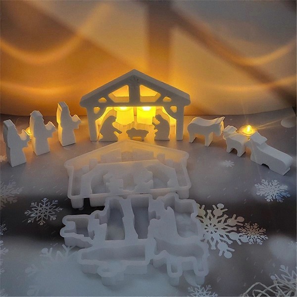 DIY-form för Jesu födelseplats, juldekoration, heminredning