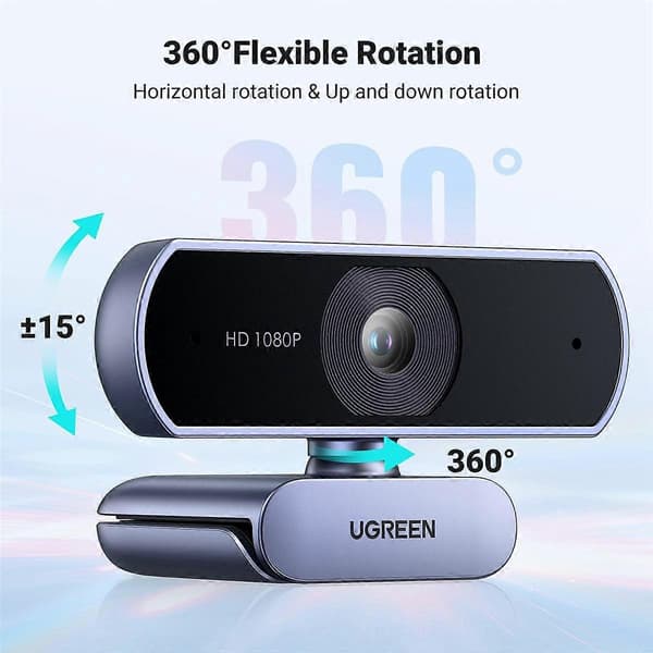 1080P Webcam Full HD Kamera til Laptop Computer USB Webcam med Dobbelt Mikrofoner til Zoom Videoopkald Webcam