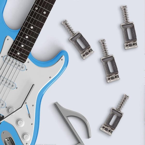 Guitar Bridge Saddles Roller Tremolo til Strat Tele Elektrisk Guitar Tilbehør Sølv