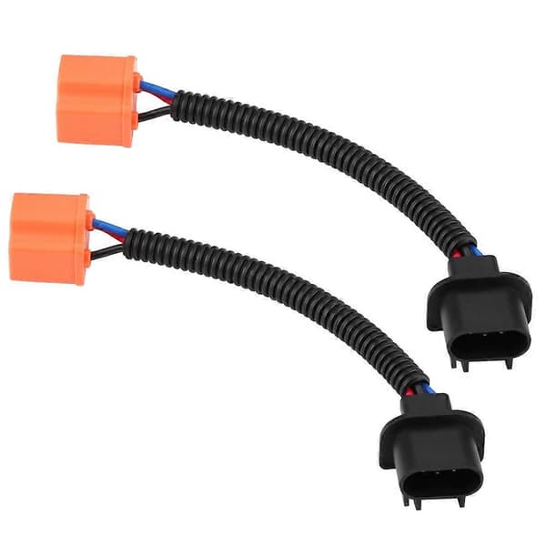 2 kpl H13 9008 - H4 9003 Hb2 -sovitinkaapelit, naispuolinen LED-valo