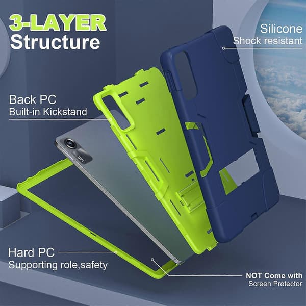 Fodral för Xiaomi Redmi Pad SE 11 2023 Stötsäkert Skyddsfodral grön