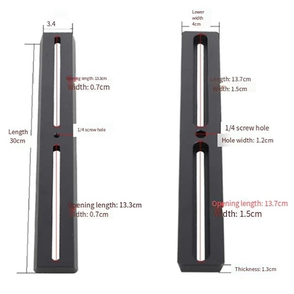 Multifunktionel Dovetail Plade Sort Teleskop Tilbehør Teleskop Til Dovetail Plade (10cm)