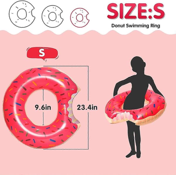 Donut Pool Floats Pool Donut Pool Floats Donut Oppustelig Donut Inderør Donut Pool Donut Poolringe Donuts til Strand Pools
