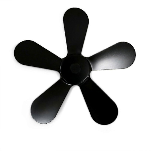 5 Blade til Varme Drevet Brændeovnsventilator Træ Log Brænder Pejs