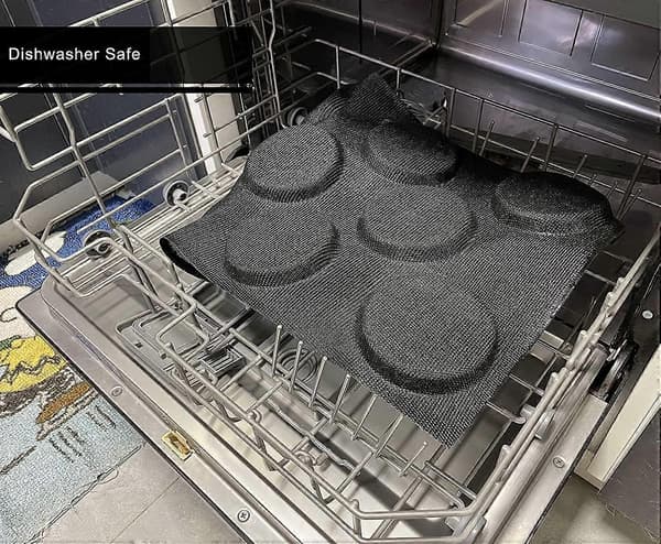 Hamburgerbrødform, Rundt Brødbrett, Perforerte Brødformer, Silikon, Non-Stick, Hamburgerform, 8 Hulrom (43*30*4 cm)