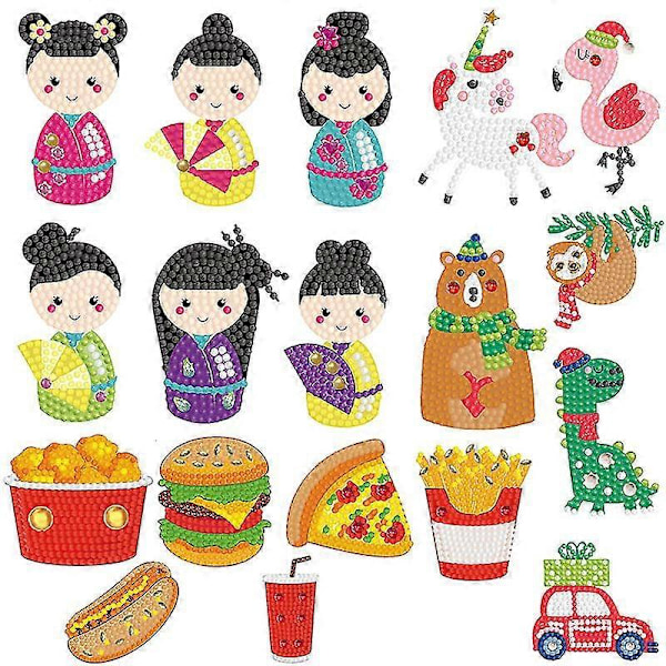 Burger Series Diamant Sticker Sæt (stil 2)