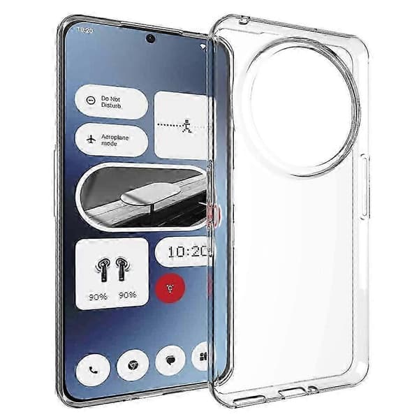 För Nothing Phone (3a) Pro Transparent Fodral Vattenmärkesresistent TPU Baksida