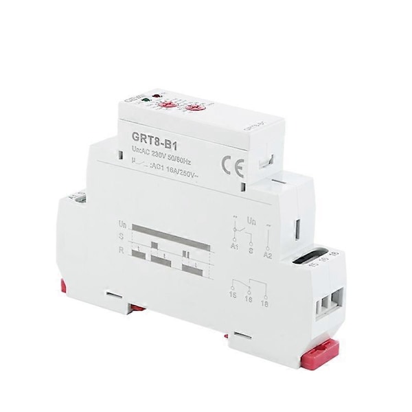 GEYA GRT8-B1 Fördröjningstimer Relä Elektronisk Typ 16A, GRT8-B1