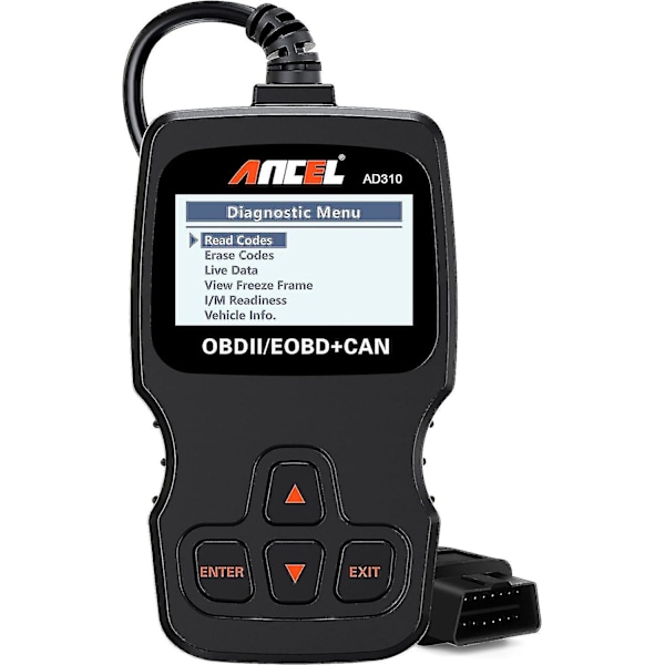 Ad310 Classic Enhanced Universal Enhanced Obd Ii Scanner Car Engine Fault Code Reader Can Diagnostic Scan Tool-black