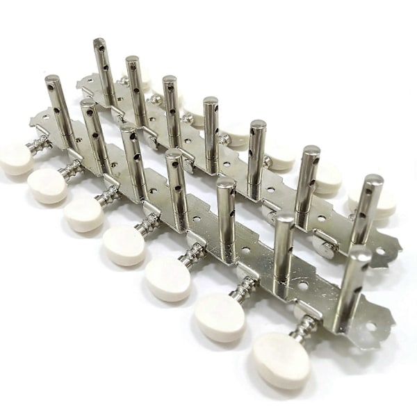 14 Strenger Akustisk Gitar Stemmeskruer Krombelagte Maskinhoder 7L 7R Akustisk Gitar Instrument