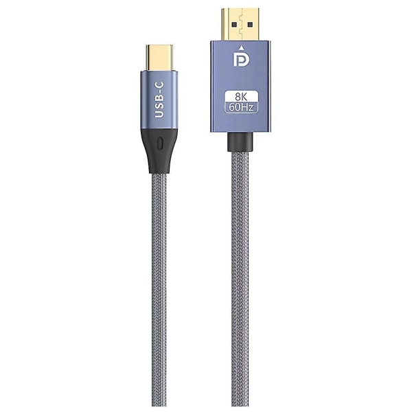 USB C till Displayport-kabel Dubbelriktad 8k 60hz Display-port till Type-c 3.1 Dp-kabel för 3 för Pro
