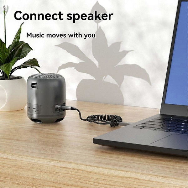 Bluetooth 5.1 AUX Biladapter USB til 3.5mm Jack Dongle Kabel Håndfri Bil Trådløs Bil Bluetooth Tr