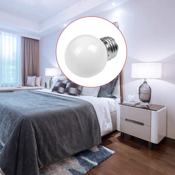 5 stk E27 0,5W AC220V Hvit Glødelampe Dekorativ Lampe