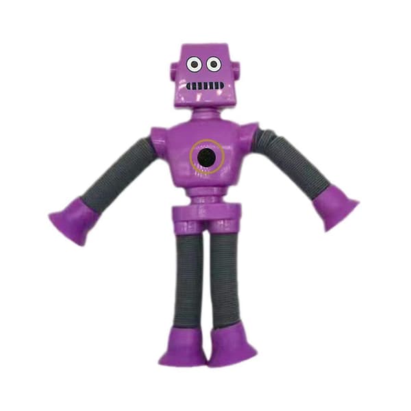 Robot Gul Sutte Robot Strækrør Hundrede Forskellige Form Robot Strækrør Dekompression Nysgerrighed Legetøj