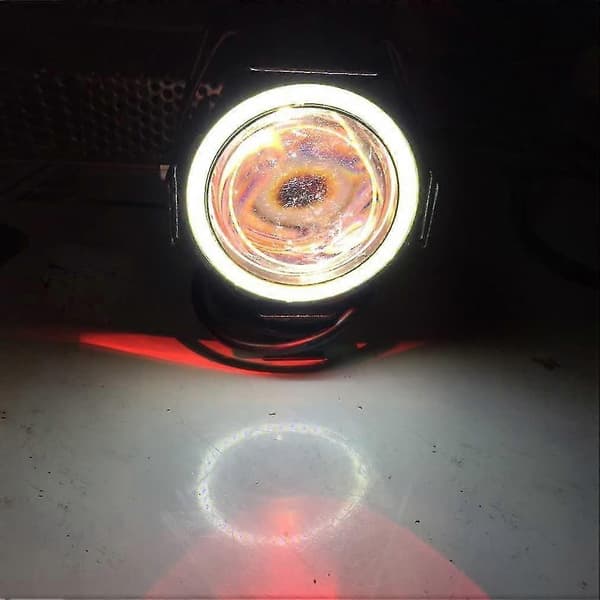 2 stk. frontlys spotlys motorsykkel lampe frontlys Cree U7 Led tåkelys Drl spotlight kjørelys