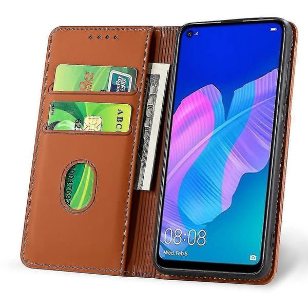 Elegant Læder Etui Til Huawei P40 | Fruugo