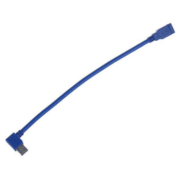 Blå Superspeed Usb 3.0 Type A hann til mini B 10 pins hannadapter kabelledning