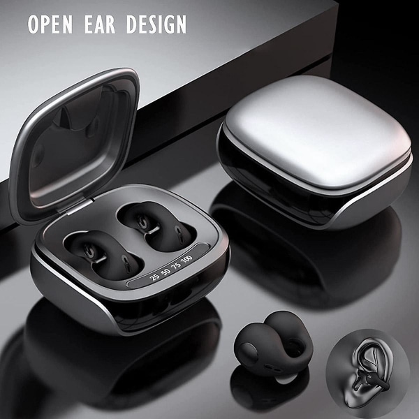 Trådlösa hörlurar Bone Conduction Hörlurar Clip On Open Earbuds Bone Conduction hörlurar för Cycli