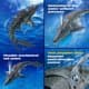Fjernstyret dinosaur til børn Mosasaurus dykkerlegetøj RC båd med lys spray vand til swimmingpool sø badeværelse Ocean Protector badelegetøj