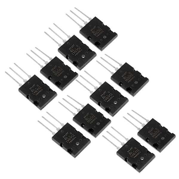 Højeffekt Matched o Transistor - 5 Par Sorte 2SA1943 2SC5200