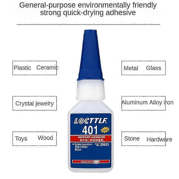 3X Loctite Henkel 401 (20ml) Instant Lim Superlim