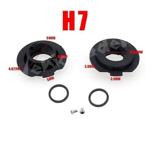 2 stk. H7 Bil LED-frontlyspære Adapter Holder Base Sokler Frontlyslampe Fester