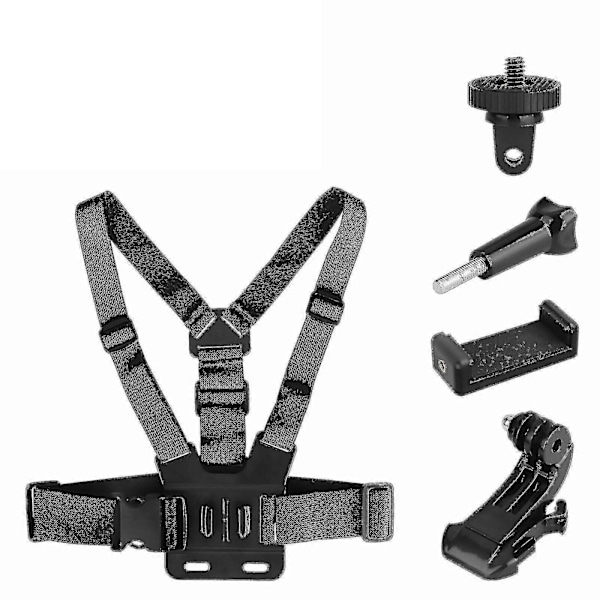 Brystsele Kropsrem Beslag til iPhone GoPro Android
