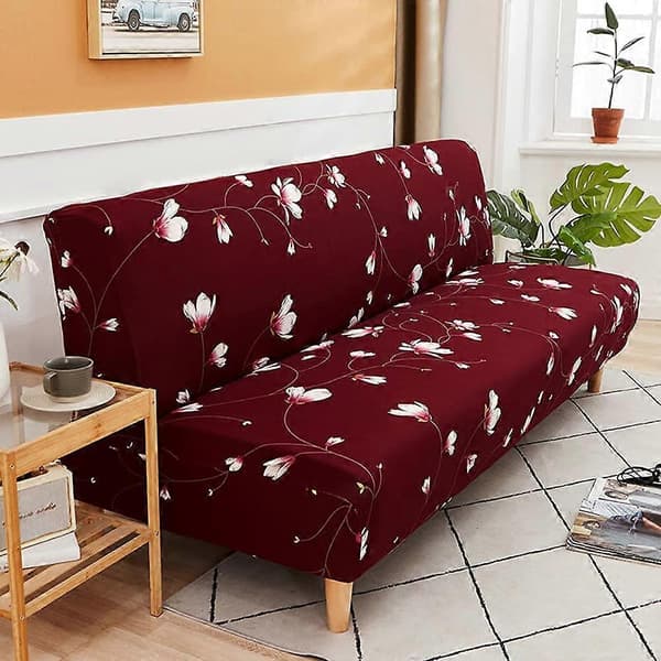 Sofföverdrag utan armstöd stretch armlös soffa överkast 3-sits sofföverdrag