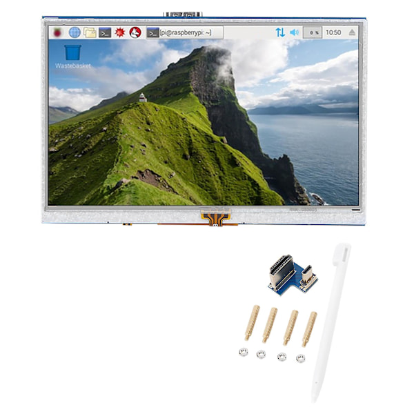 5\" HDMI LCD Touch Display för Raspberry Pi 3B/4B