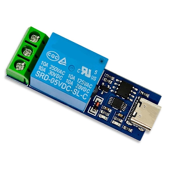 TPYE-C Gränssnitt LCUS-1 USB Relämodul USB Intelligent Kontrollbrytare Seriell Port Relä