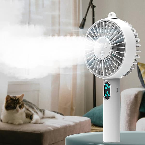 Mini Bærbar Håndholdt USB Genopladelig Mist Sprøjte Desktop Luftkøler