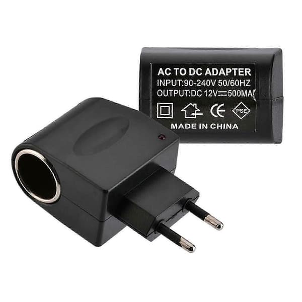 AC 220V til 12V DC Adapter Sikker Strøm Bil Cigarettænder Konverter