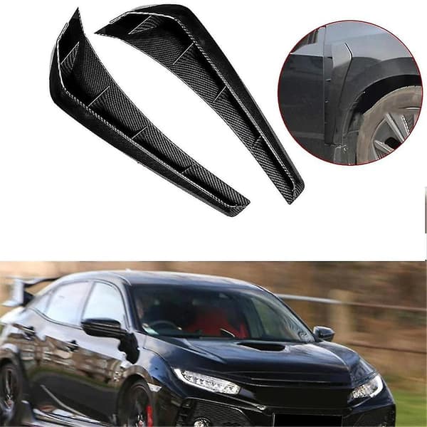 Karbonfiber Front Side Spoiler Ventil Luftvinge Deksel Trim For 10. 2016-2019