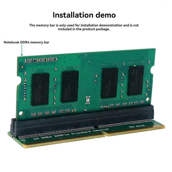 DDR4 Adapterkort 204Pin 260Pin Standard Slot Minnestestare Standardadapter för PC Laptop