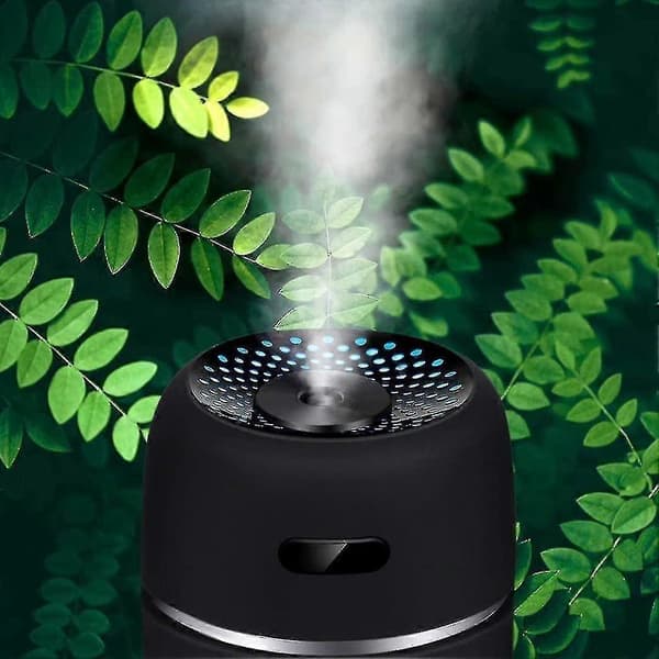 Bil Diffuser, Bil Diffusers För Eteriska Oljor, USB Bil Luftfuktare, 200 Milliliter Mini Portabla Luftfuktare Luftrenare Med 7 Färger Led Nattlampa